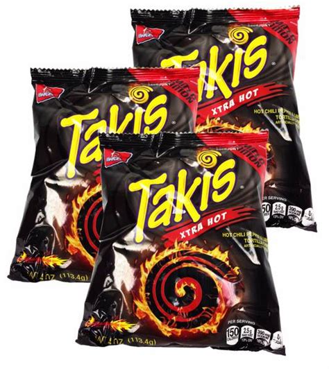 Takis Xtra Hot Limited Edition 4oz Pack Of 3