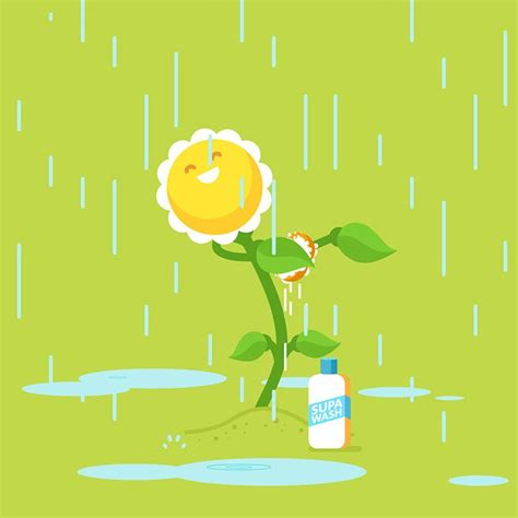 Check Out This Behance Project Rain Shower Animated 