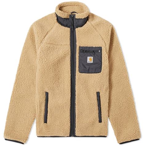carhartt wip prentis fleece jacket dusty hamilton brown end sg