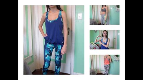 fitness haul and try on 20 and under athina politis youtube
