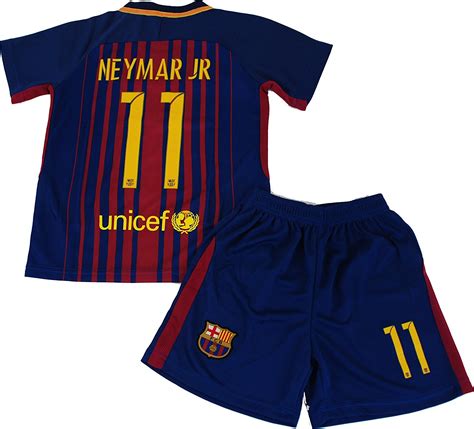 Neymar Jr 11 2017 2018 New Fc Barcelona Home Jersey And Shorts For Kids