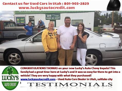 All used cars at enterprise car dealerships in utah have passed a rigorous inspection, inside and out, by technicians certified through the independent national institute for automotive service excellence (ase). Luckys Auto Credit is the best Used Cars Dealers in Salt ...