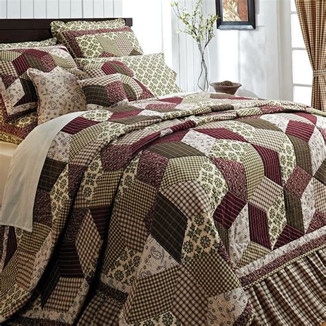 Dressing your bed shouldn't be a chore. Details about Burgundy Green Country Paisley Block Twin ...