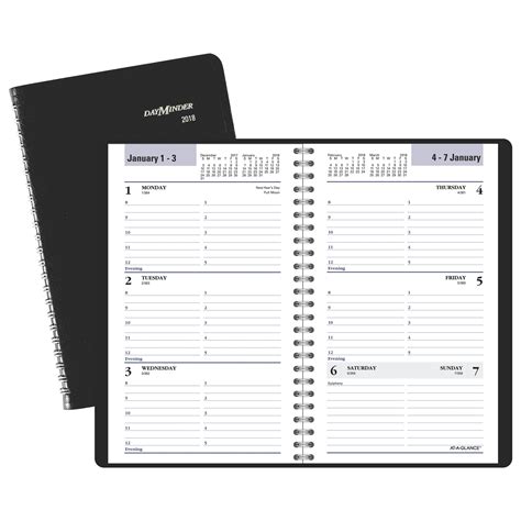 2018 At A Glance Dayminder Weekly Appointment Bookplanner 12 Months