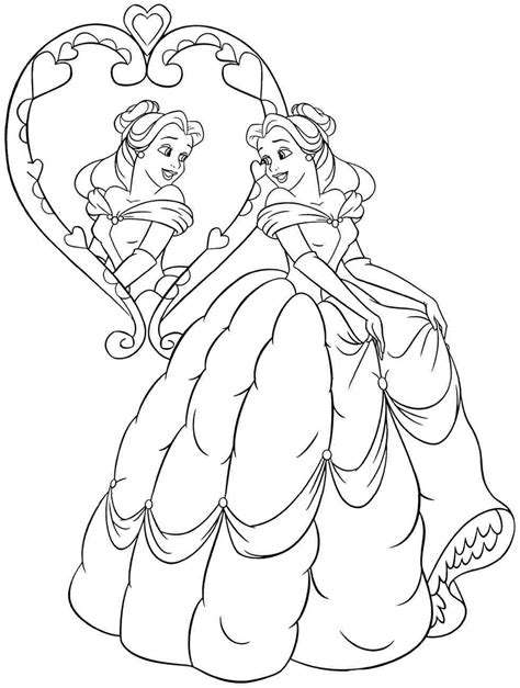 Explore the world of disney with these free disney princess coloring pages for kids. Baby Princess Belle Coloring Pages | Top Free Printable Coloring Pages for All