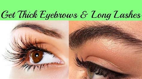 How To Get Thick Eyebrows And Long Lashes Naturally And Fast At Home