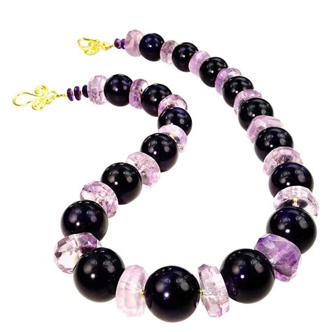 Multi Strand Amethyst Necklace February Birthstone For Sale At 1stdibs