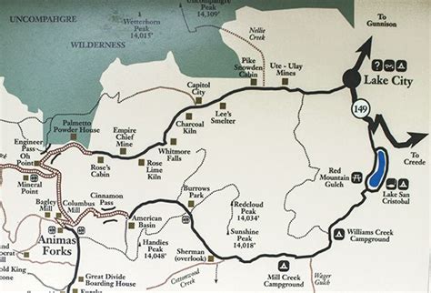 Alpine Loop Colorado Map Map Of Canada