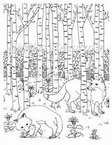 Coloring Forest Woodland Fox Adult Printable Pages Foxes Fantasy Colouring Tree Folk Etsy Diy Drawing Etsystatic Wall Books Description Sold sketch template