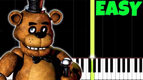 Five Nights At Freddys Theme Song Easy Piano Tutorial Synthesia