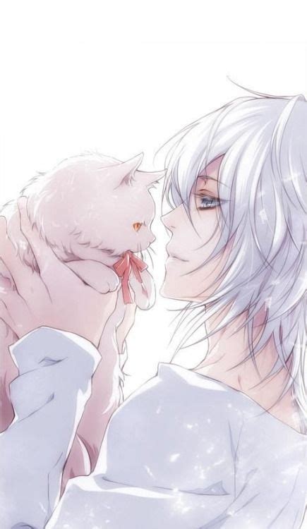 Maybe there's just something about the hair color that lends itself to the soft, feminine features of some of anime's most beautiful male specimens. Pin by kelly southerland on Fantasy Male | Anime cat boy ...