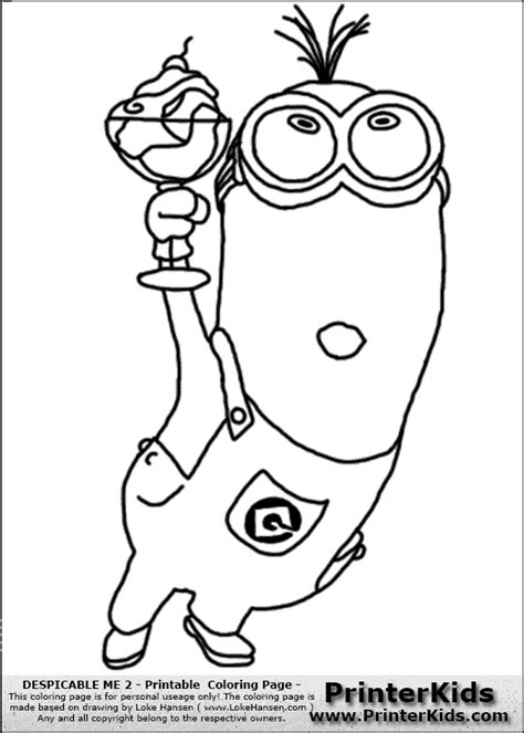 Kevin The Minion Coloring Pages at GetColorings.com | Free printable