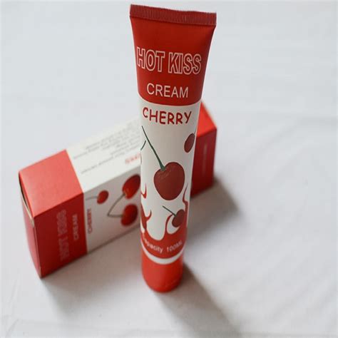 sex store hot kiss 100ml edible cherry sweet oral sex lubricant breast sex oil for couples