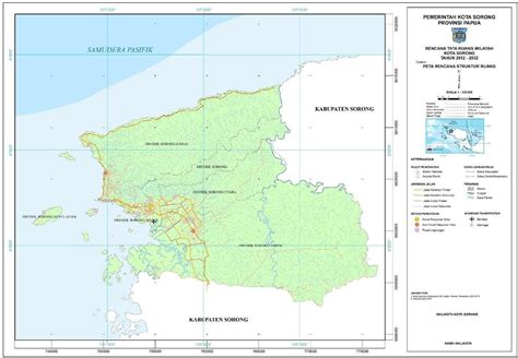 Peta Rencana Pola Ruang Kota Sorong Rtrw Issuu