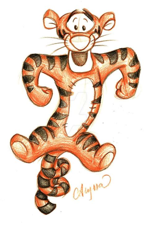 Day 5 Tigger From The Many Adventures Of Winnie The Pooh 1977 Enjoy Done With Prismacolors