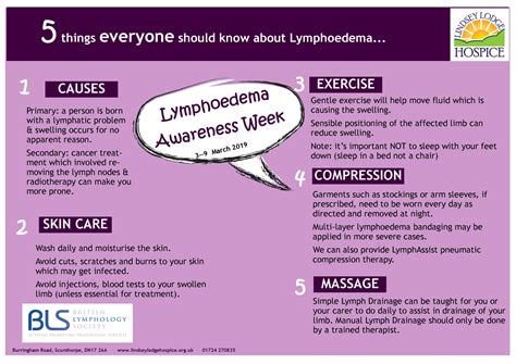Lindsey Lodge Hospice Lymphoedema Awareness Week