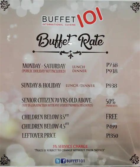 Buffet 101 Makati Metro Manila Philippines Latest Buffet Ideas