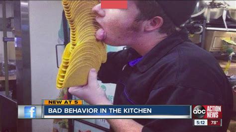 Picture Of Taco Bell Employee Licking Taco Shells Has Some Concerned