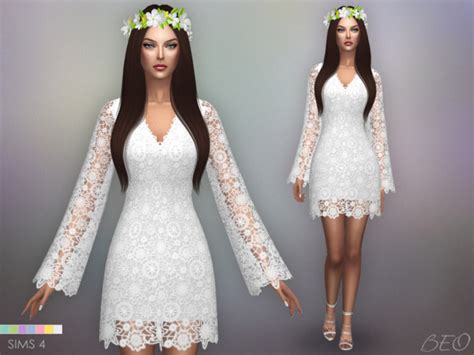 Bohemian Wedding Dress The Sims 4 Catalog