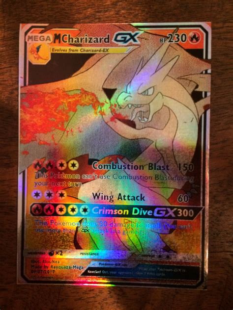 Price and other details may vary based on size and color. Mega charizard ex gx pokemon orica proxy card