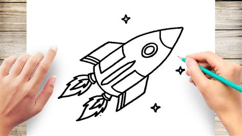 How To Draw Spaceship Easy Youtube