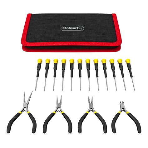 16 Piece Precision Jewelers Tool Set With Case By Stalwart Walmart