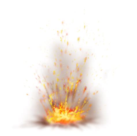 Fire Flame Sparkling Ground Explosion Png Image Purepng Free