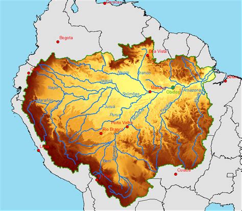 Map Of Amazon Basin