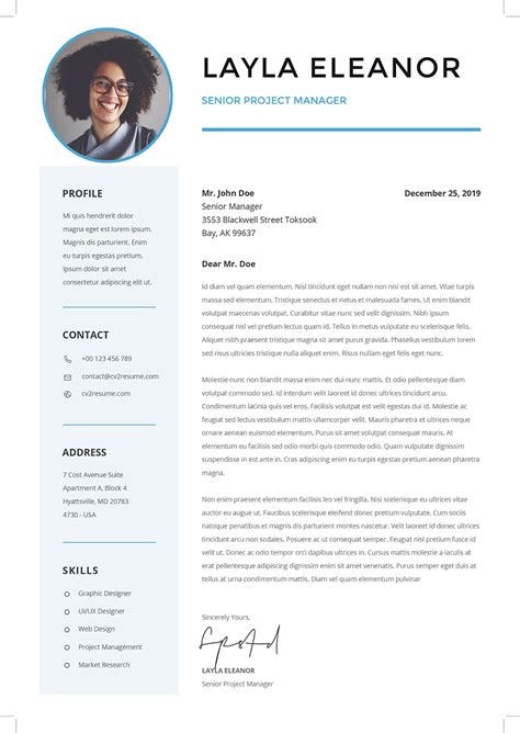 Clean Cover Letter Template In Microsoft Word Format Docx