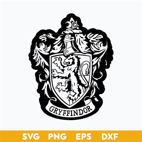 Gryffindor Emblem Outline Svg School Of Magic House Crest S Inspire