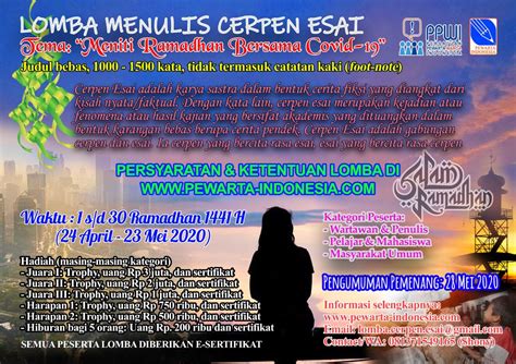 Dalan menetapkan awal bulan puasa ramadhan pemerintah akan menunjuk beberapa orang ahli untuk menyebar keberbagai titik yang sudah di tentukan guna jika melihat pada penanggalan hijriyah yang sudah beredar di masyarakat, memang awal puasa bulan ramadhan tahun 2021 1442 h. Semarakkan Ramadhan at Home, PPWI Selenggarakan Lomba ...