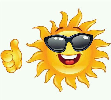Sunny Day Thumbs Up Smiley Smiley Emoticon