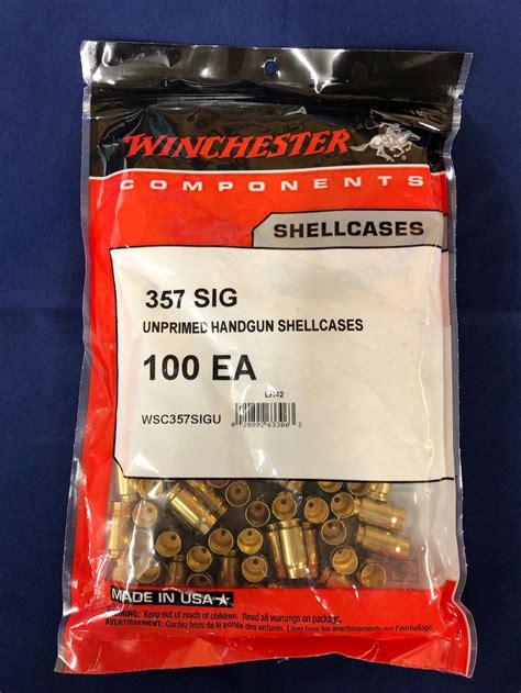 Winchester 357 Sig Brass Blue Collar Reloading