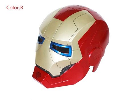 High Quality Iron Man Helmet The Avengers Halloween Mask Ironman Led
