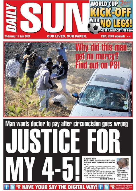 The distribution of several major newspapers, including the daily mail and the sun, was disrupted early on saturday. "Justice for my 4-5!" - Daily Sun - NEWS & ANALYSIS ...