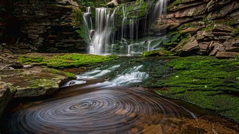 Elakala Wasserfall 1 Im Blackwater Falls State Park West Virginia