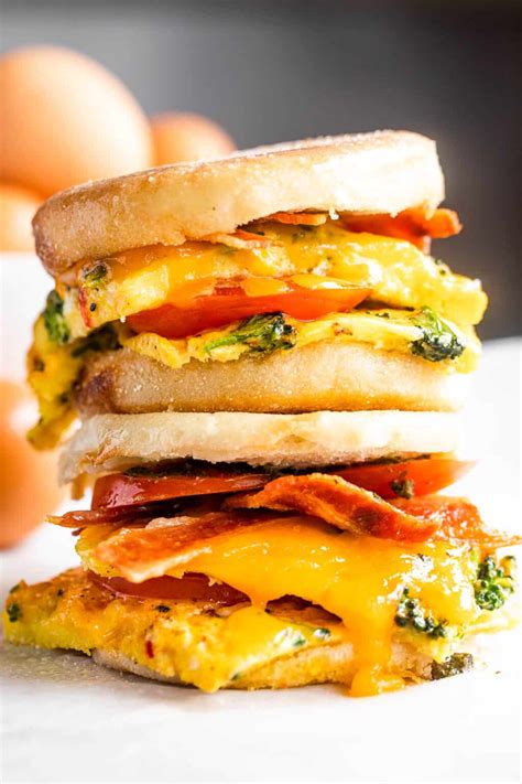 Easy Freezer Breakfast Sandwiches With Bacon Diethood