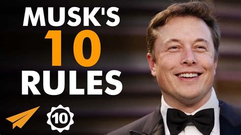 elon musk s top 10 rules for success elonmusk inspirational people attraction marketing