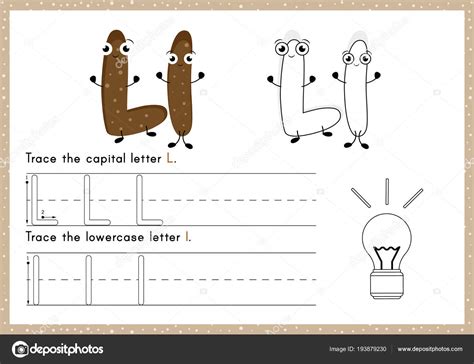 Alphabet Tracing Colouring Worksheet Writing Exercises Kids — Stock