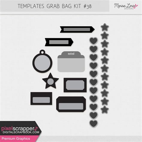 Templates Grab Bag Kit 38 By Marisa Lerin Graphics Kit