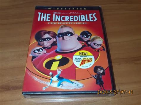 Disneys The Incredibles Dvd 2 Disc Set 2004 Widescreen New Pixar