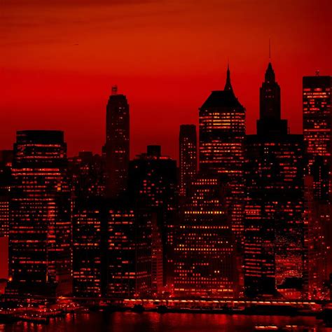 Abstract aesthetic red orbital background. Red Sky At Night New York City iPad Wallpaper Download ...