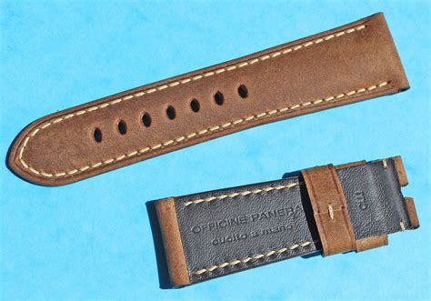Original Panerai Officine Leather Strap Assolutamente Brown Calf 26mm