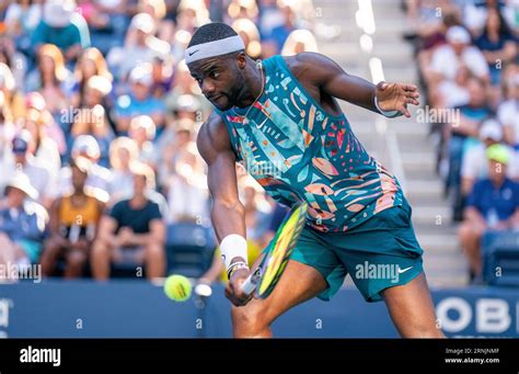 Sept 1 2023 New York Ny Frances Tiafoe Usa In Action During His