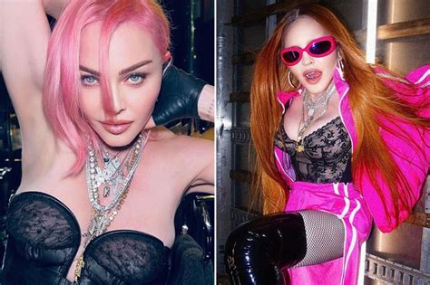 Madonna Squeezes Into Hotpants And Fishnets For Eye Popping Display In Sexy Snap Daily Star