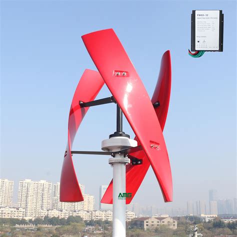 500w 12v24v Vertical Axis Vawt Helix Wind Generator Wind Turbine Kit