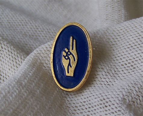 Vintage Girls Scout Pin Promise Pin Salute Rare Scouts Honor Etsy