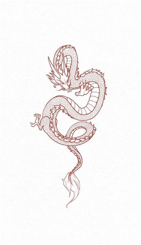 Share 79 Small Dragon Outline Tattoo Best Esthdonghoadian