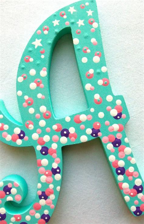 Painting Wooden Letters Diy Letters Nursery Letters Painted Letters