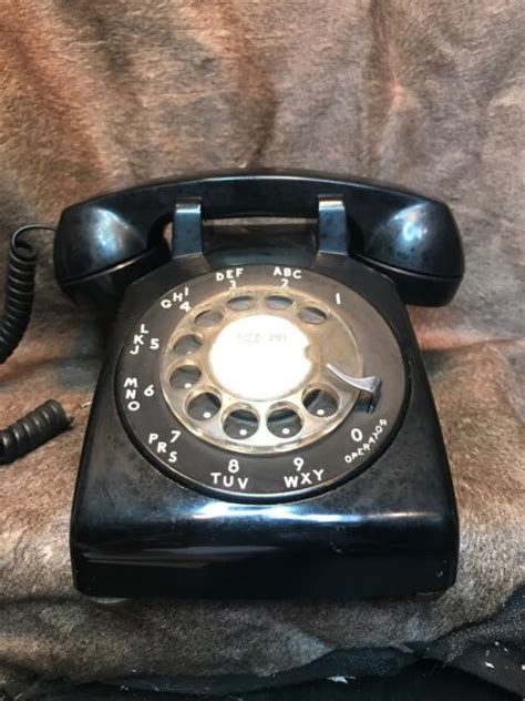 Vintage Black Rotary Dial Bell System Telephone Untested 1960s Ebay